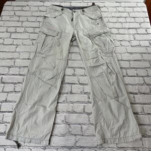 G-Star Raw ORIGINAL BATTLE PANT Men's Size 33 Army Style Cargo Gray Pants Rare